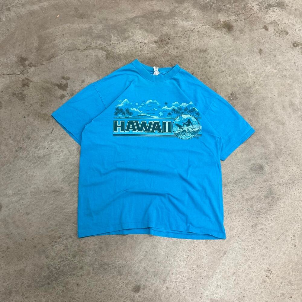 90s Blue Hawaii Surf Single Stitch T-shirt